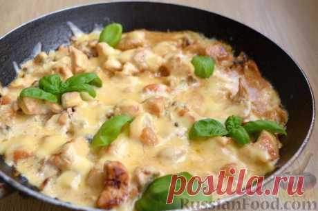 Жульен с грибами и курицей