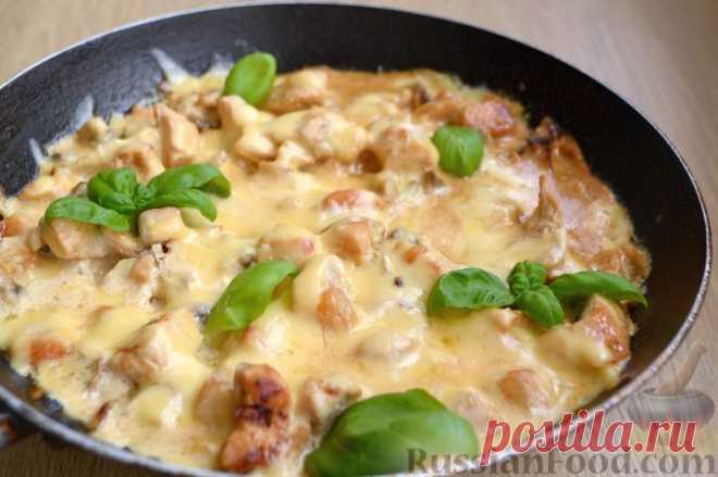 Жульен с грибами и курицей