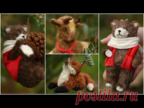 Елочные игрушки из фольги и колготок/ Стильный новогодний декор из натуральных материалов