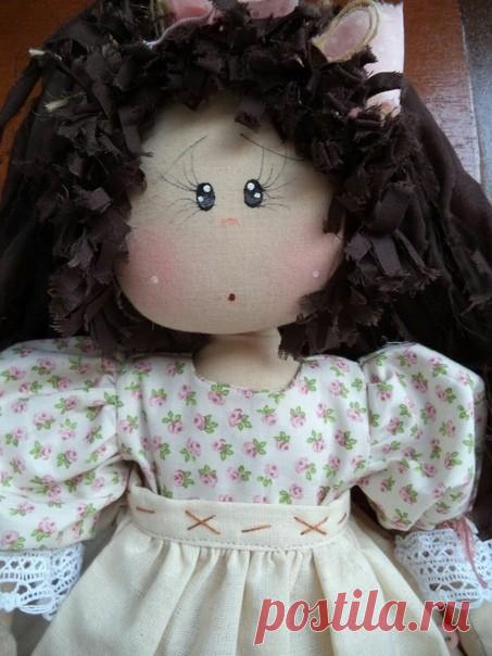 Милые текстильные куколки и выкройка к ним