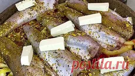 Рецепт сочного минтая с овощами на сковородке