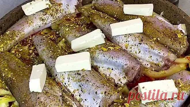 Рецепт сочного минтая с овощами на сковородке