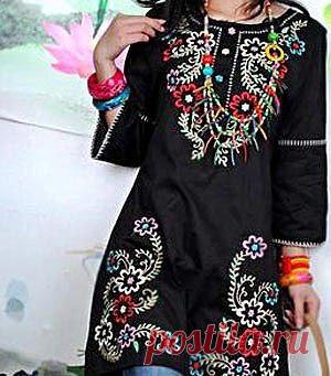 Вышивка на одежде. Идеи / Необычные поделки