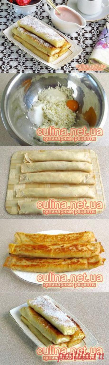 Блинчики с творогом | Рецепты с фото