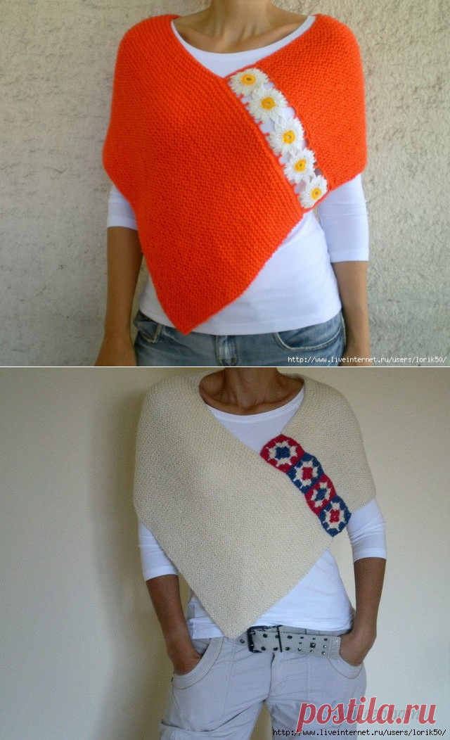 Просто и красиво - накидка .