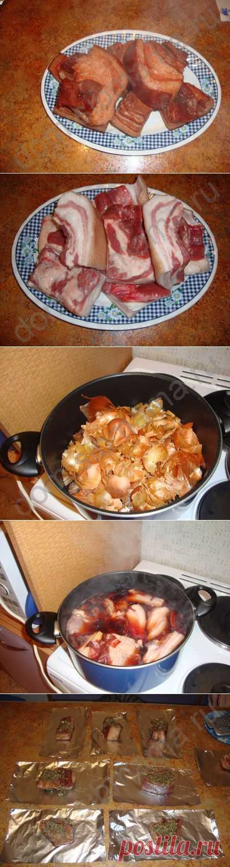 Фирменное сало по-домашнему. Фото рецепт.