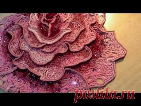 10.03.2016 - Уникальная техника" основанная на на вязании тунисской и ирландской сетки крючком . Авторская работа Аси Вертен . Все прочее похожее на ютубе является копиям...