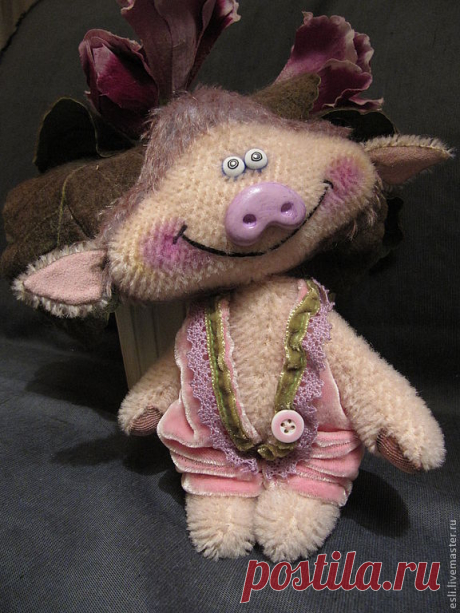 Хрюн Дель-Дель – заказать на Ярмарке Мастеров – W3PIRU | Мягкие игрушки, Москва
