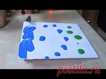 Modern Abstract Landscape Art - Step by Step Painting on Canvas