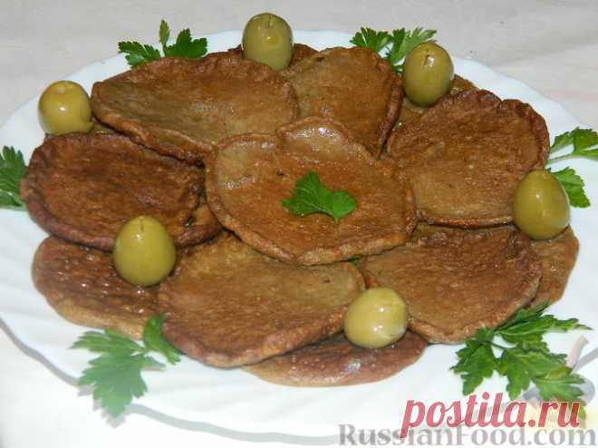 Рецепт: Нежные печеночные оладьи на RussianFood.com