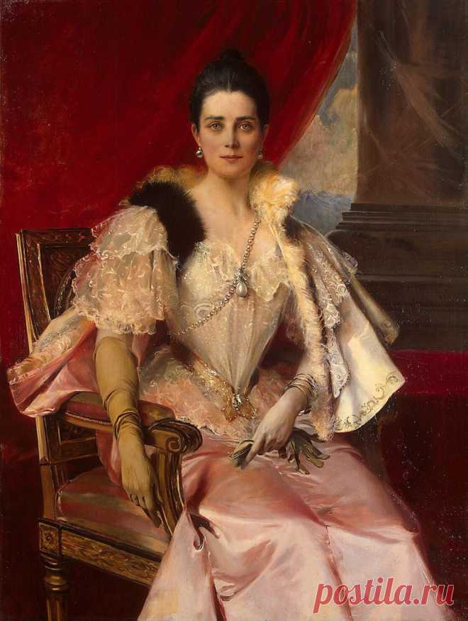 Francois Flameng (1856-1923) - Портрет княгини Зинаиды Николаевны Юсуповой