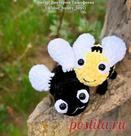 Муха и пчела крючком. Амигуруми схемы и описания. Автор: Виктория Тимофеева | IRINELY.ART