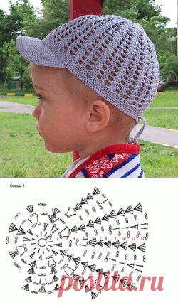 lutik-вязание крючком и спицами: кепка для мальчика крючком cap for a boy crochet