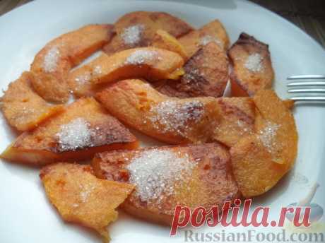 Рецепт: Жареная тыква сладкая на RussianFood.com