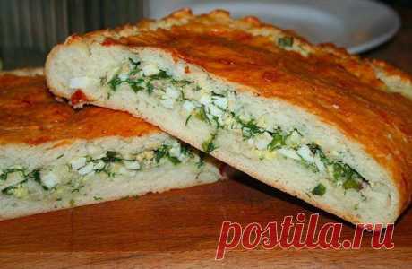 Шустрый повар.: Пирог с яйцом и зеленым луком