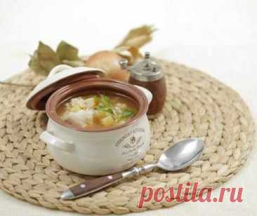 Постный рыбный суп с перловой крупой — Домашняя кулинария