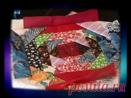 Лоскутное шитьё. Шьем блок «ананас». Создаем текстильную бижутерию. Мастер класс - YouTube