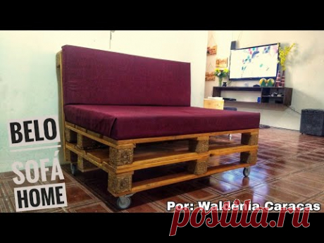 Como Fazer Um Sofá de Paletes Simples