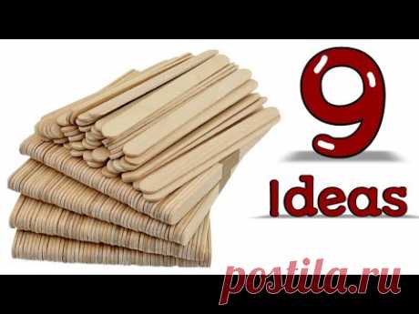 9 Creative DIY Projects for Your Home Decor ||  Ice Cream Sticks Magic ✨.