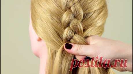 Французская коса "Обратная". Basic french braid "Reverse" Подписывайтесь на мой канал https://www.youtube.com/user/4OXYGENE https://instagram.com/olyanaryzhnayaФранцузская коса "обратная", или вывернутая. Данный вид п...