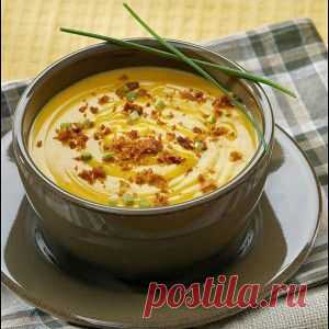 Крем-суп из шампиньонов со сливками - BestCook