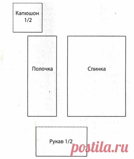 Ажурная кофта с капюшоном
