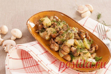 12 лучших рецептов жареной картошки с опятами