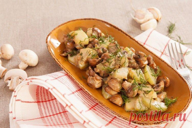 12 лучших рецептов жареной картошки с опятами