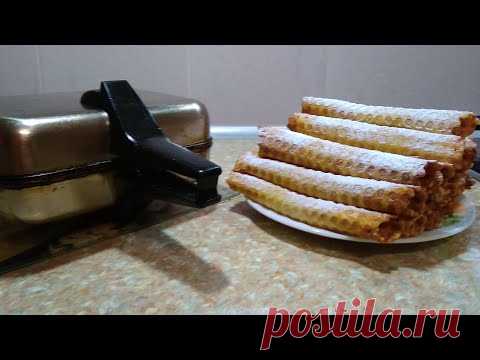 Трубочки на советской электровафельнице