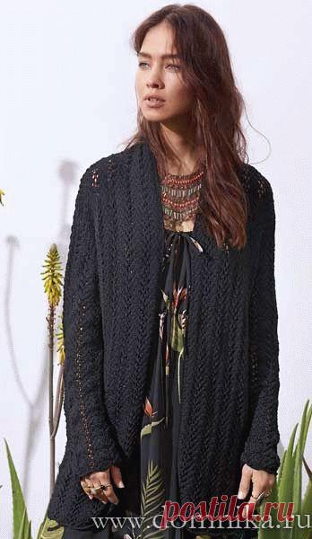 Кардиган спицами схемы и описание 2019 Новая модель сезона 2018-2019 года. Кардиган спицами схема 2018-2019 года - это современный взгляд на модную трикотажную одежду для женщин. Классические кардиганы спицами 2018 к радости поклонниц вечных ценностей по-прежнему в тренде. Вырез мысом или под горло, длина чуть ниже талии или почти до колена, пуговки, кнопки или молния, спокойная, привычная расцветка – все как вы любите. Но есть интересные нюансы, на которые стоит обратить ...