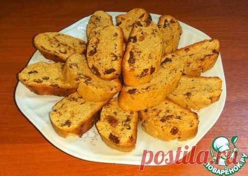 Кофейные бискотти с орехами и шоколадом – кулинарный рецепт