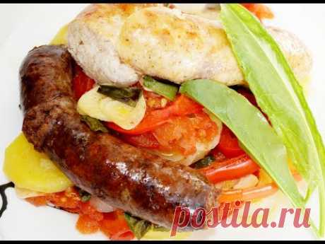 ГОТОВИМ СОЧНЫЕ КУПАТЫ С ОВОЩАМИ ДОМА! Вкусные колбаски с овощами в духовке.