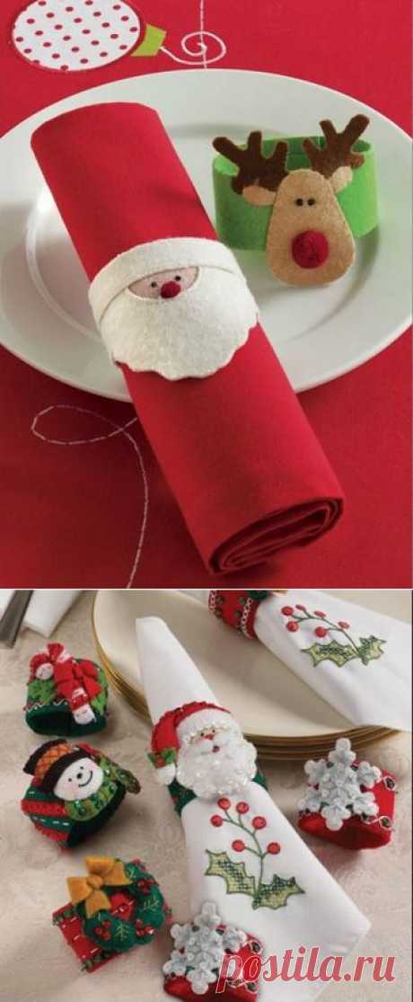 Рождественские кольца для салфеток