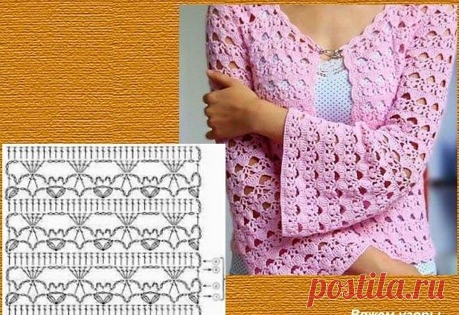 Ажурные жакеты и кардиганы крючком (схемы) | Мари Лу | Яндекс Дзен