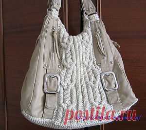 Вязаные сумки спицами | Уют и тепло моего дома