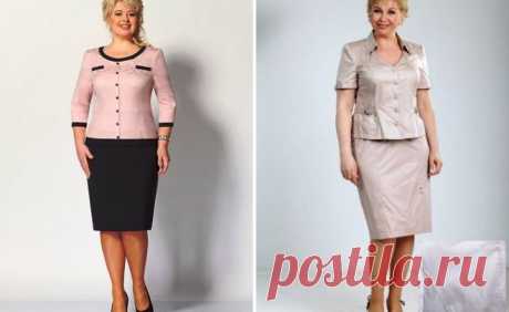 Костюмы для женщин 50 лет фото - модные фасоны