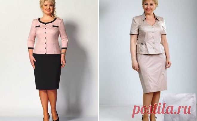 Костюмы для женщин 50 лет фото - модные фасоны