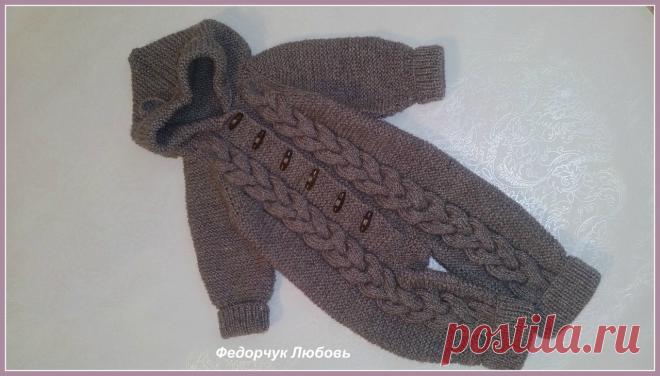 Комбинезон из полушерсти на 3-6 месяцев