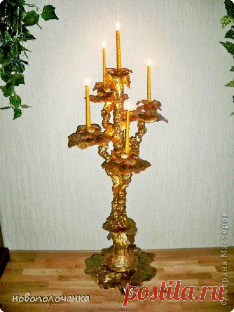 Подсвечник напольный своими руками. Мастер-класс.