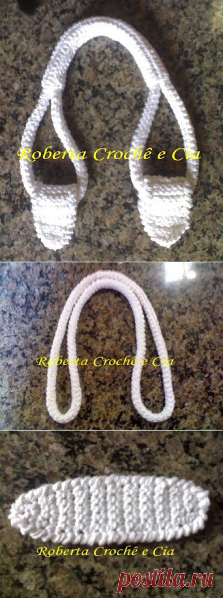 Roberta Crochê e Cia: Passo-a-passo Alças de Crochê para bolsas