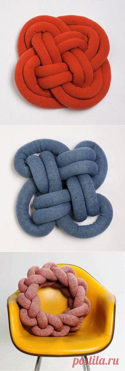 Оригинальная подушка-узел: мастер-класс и идеи | Ladiesvenue