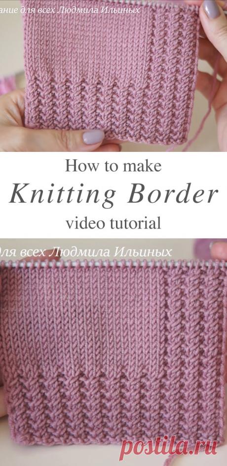 Easy Knitting Border To Use On Your Dresses | CrochetBeja