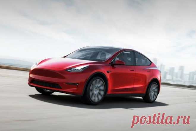 Tesla показала младший электрический кроссовер Model Y (7 фото) . Тут забавно !!!