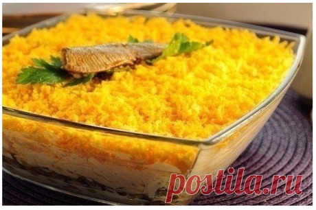 Вкуснейший салат со шпротами!