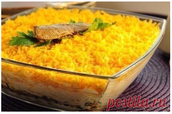 Вкуснейший салат со шпротами!
