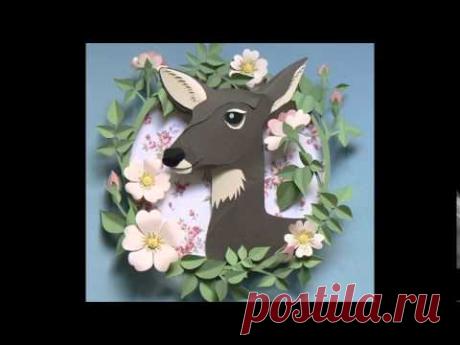 Чудесные обьемные картины из бумаги своими руками