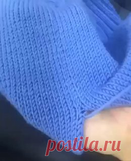 Прочный метод создания края изделия 💙Сохраняйте в свои копилки 📌  #вязание  • #край  связать повязку на голову спицами