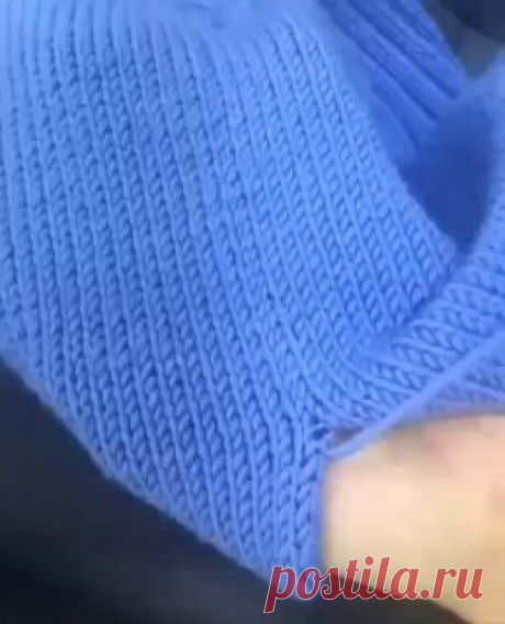 Прочный метод создания края изделия 💙Сохраняйте в свои копилки 📌  #вязание  • #край  связать повязку на голову спицами