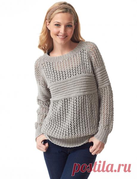Узоры для вязания кружевного пуловера- Вязание петли