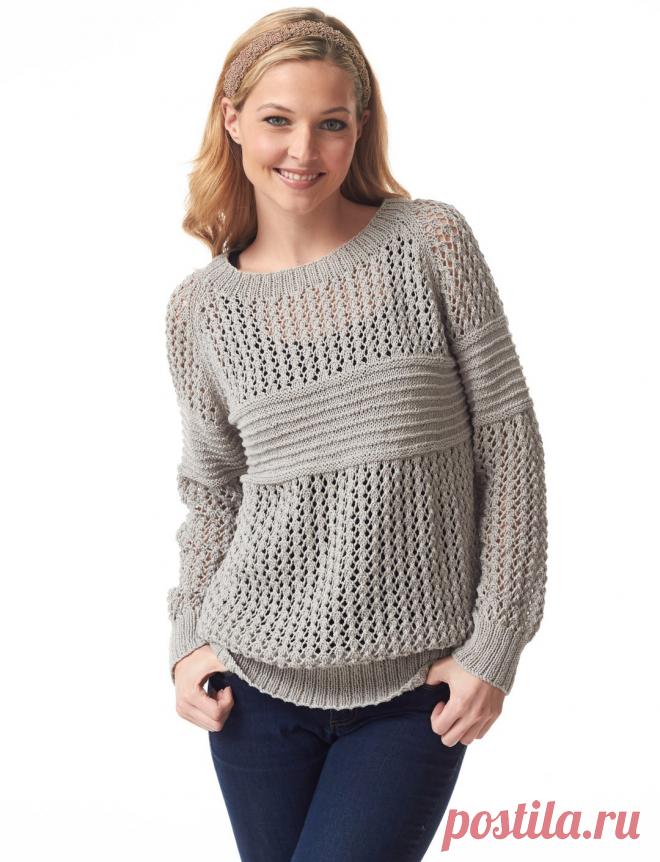 Узоры для вязания кружевного пуловера- Вязание петли